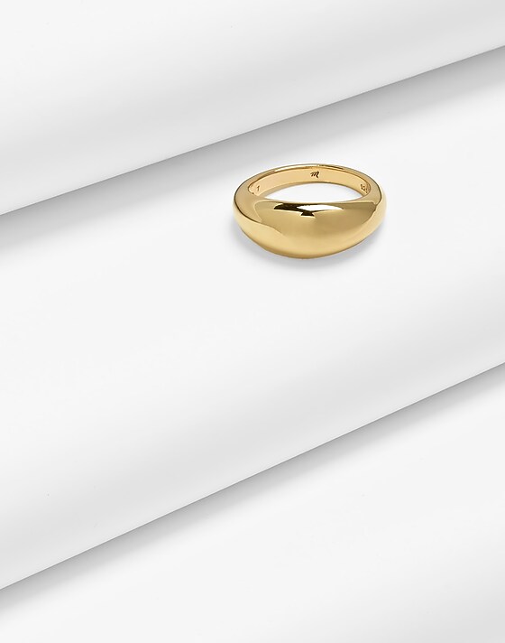 madewell Demi-Fine Dome Ring 14k gold