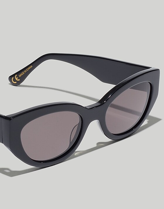 Madewell Demmera Sunglasses Black Coal