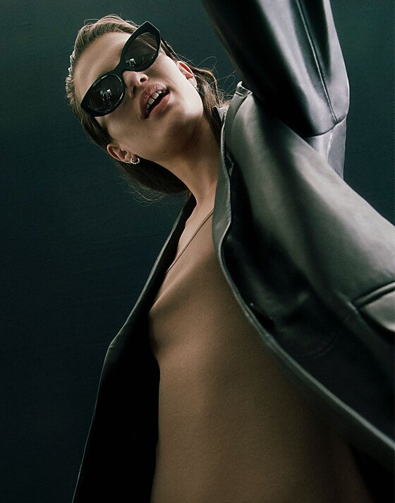 Madewell Demmera Sunglasses Black Coal