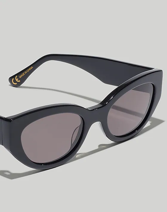 Madewell Demmera Sunglasses Black Coal