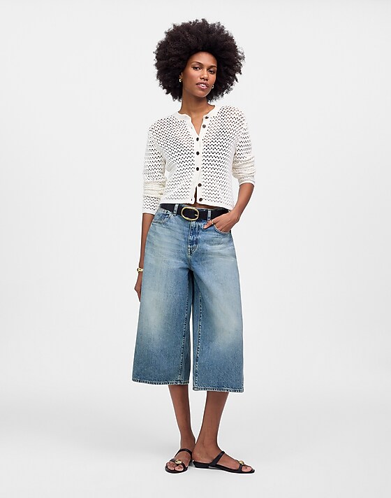 madewell Denim Culottes billings wash