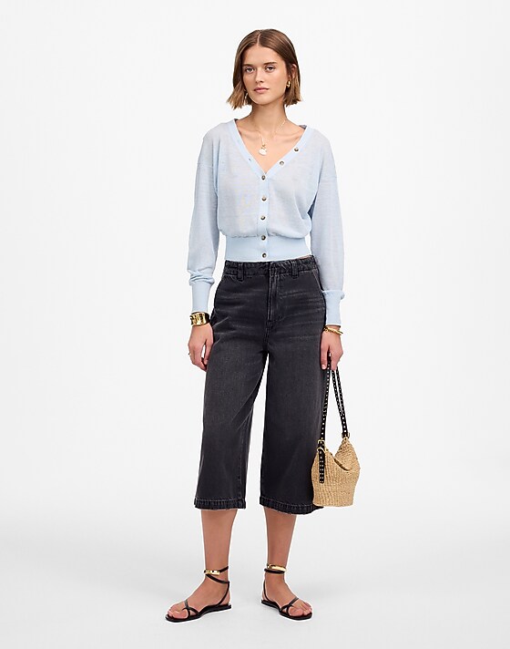 madewell Denim Culottes bloomsbury wash