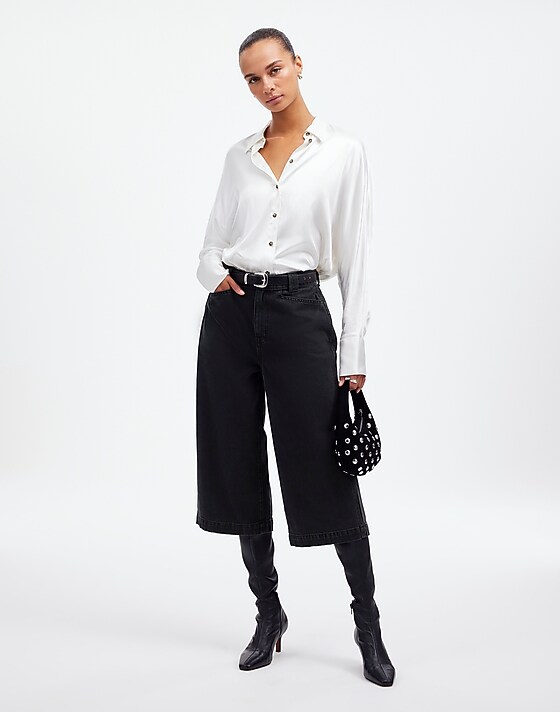 madewell Denim Culottes johnston wash