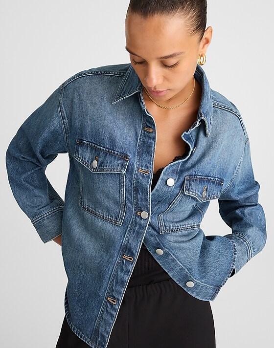 Madewell Denim Oversized Shirt-Jacket Bouvier Wash