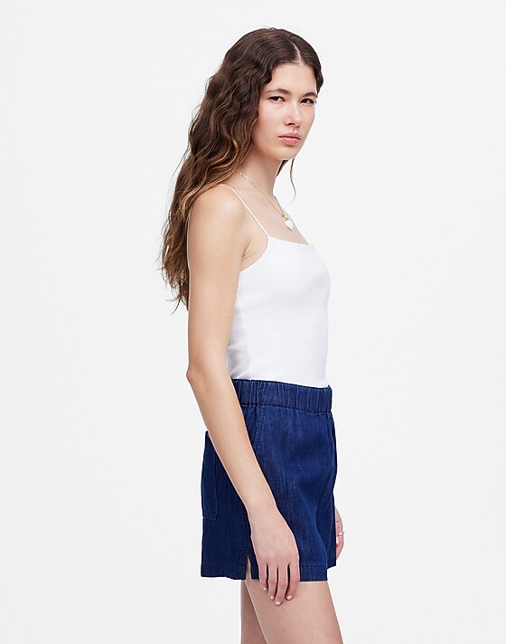 Madewell Denim Pull-On Shorts Bright Rinse Wash