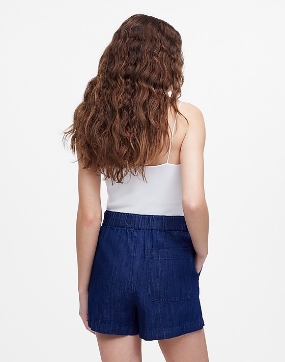 Madewell Denim Pull-On Shorts Bright Rinse Wash