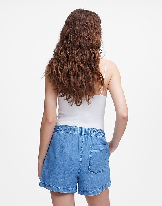 Madewell Denim Pull-On Shorts Marnie Wash