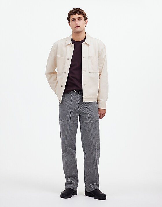 Madewell Denim Shirt-Jacket In Ecru Ecru Wash