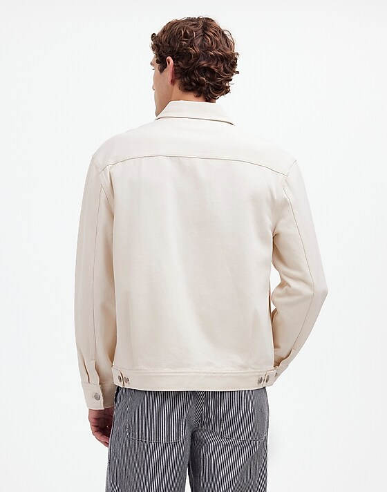 Madewell Denim Shirt-Jacket In Ecru Ecru Wash