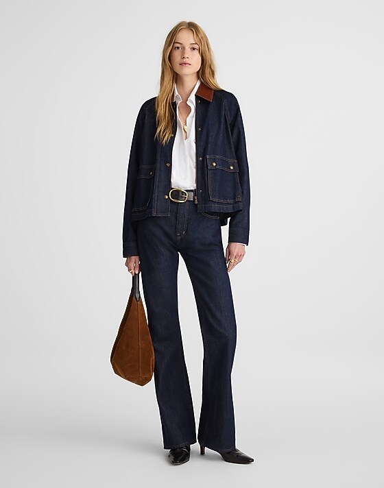 Madewell Denim Trapeze Jacket Rinse Wash