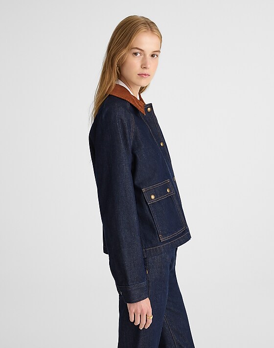 Madewell Denim Trapeze Jacket Rinse Wash