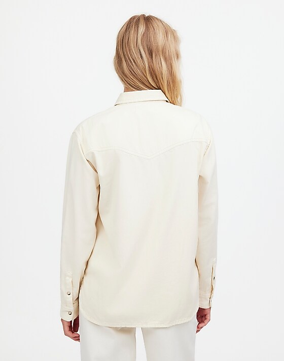 Madewell Denim Western Shirt Vintage Ivory