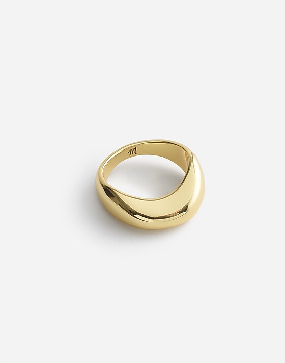 madewell Dome Statement Ring pale gold