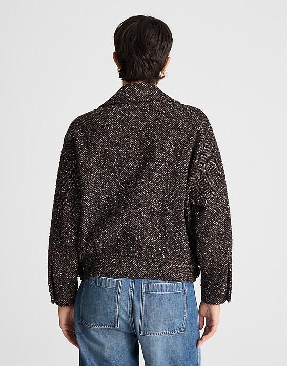 Madewell Double-Breasted Peacoat Chocolate Multi