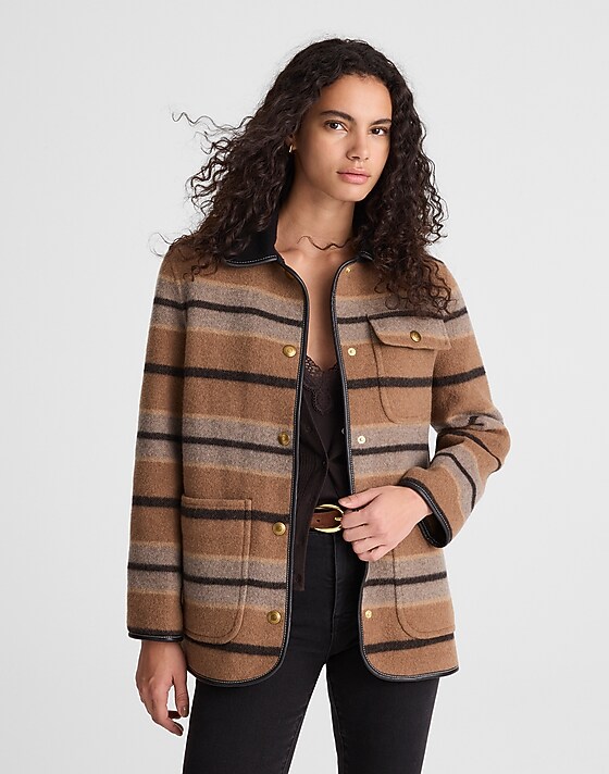 madewell Doubled-Faced Chore Jacket rustic umber