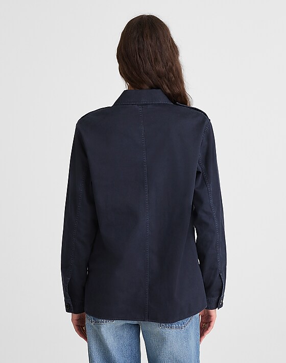 Madewell Easy Utility Shirt-Jacket Dark Navy