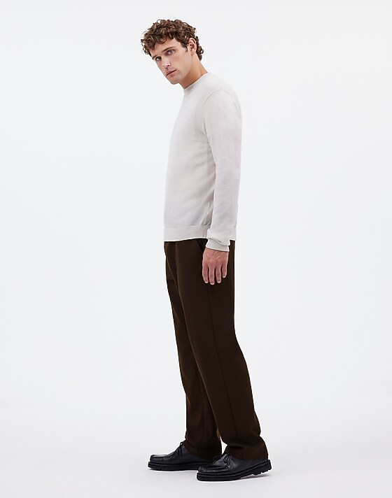 Madewell Elastic Trousers Dark Brown