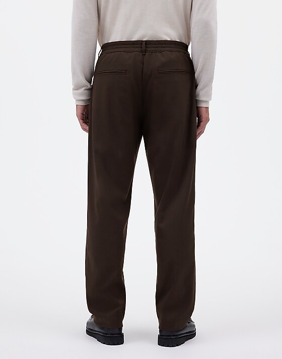 Madewell Elastic Trousers Dark Brown