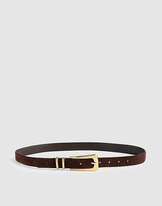 madewell Elongated-Buckle Belt coffee bean