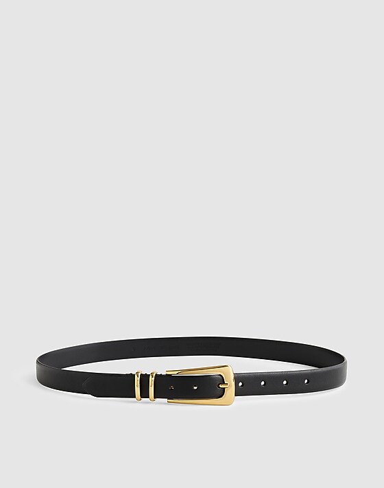 madewell Elongated-Buckle Belt true black