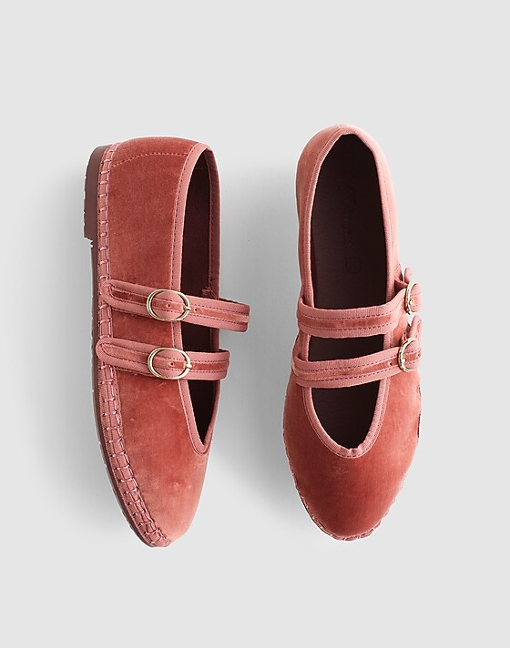 Madewell Flabelus Claire Mary Janes Pink