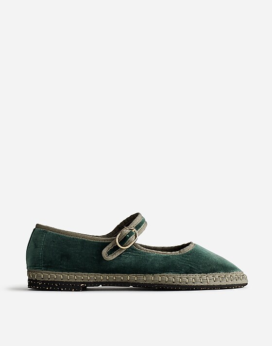 madewell Flabelus Jay Mary Janes green multi