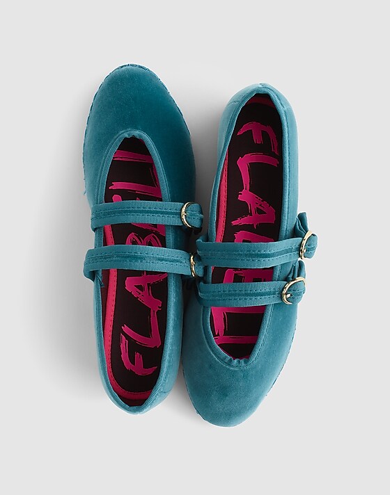 Madewell Flabelus Lady Claire Mary Janes Green