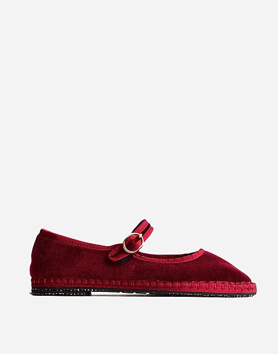 madewell Flabelus Lucrecia Mary Janes burgundy