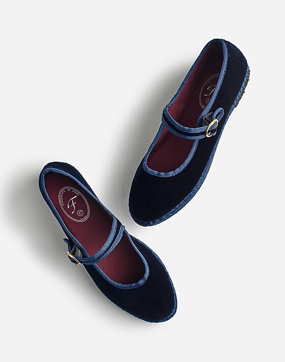 Madewell Flabelus Molly Mary Janes Navy Blue