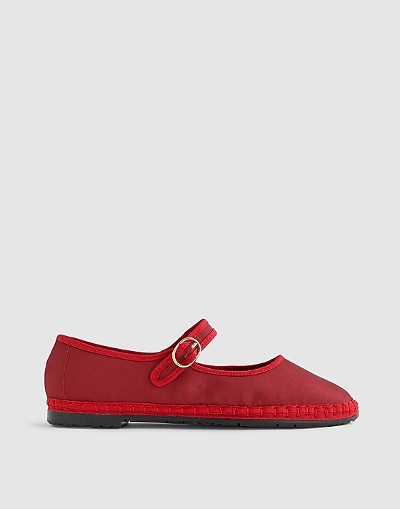 madewell Flabelus Vivian Mary Janes red