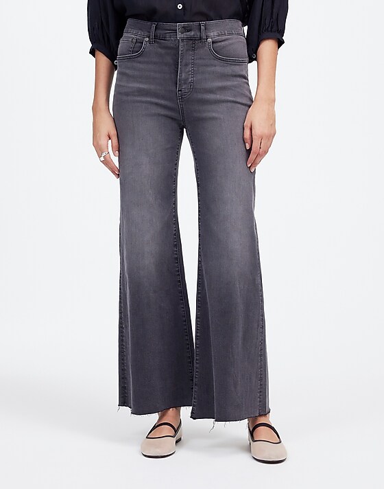 Madewell Flared Wide-Leg Crop Jeans Chasm