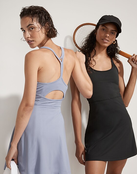Madewell Flex Cutout Fitness Dress True Black