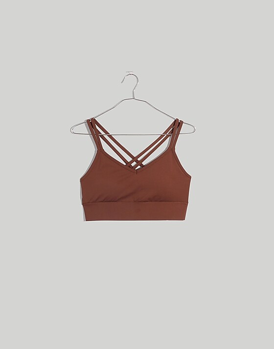 Madewell Flex Strappy Sports Bra Forage