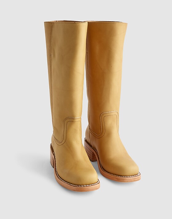 Madewell Frye Campus 14L Tall Boots Banana
