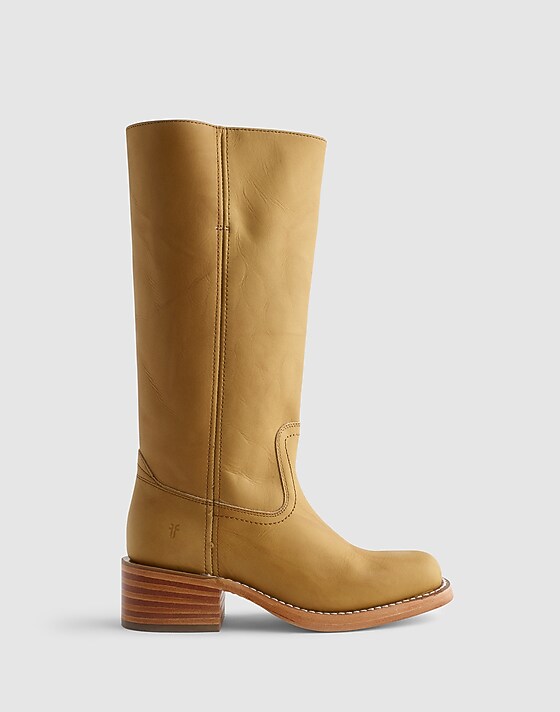madewell Frye Campus 14L Tall Boots banana