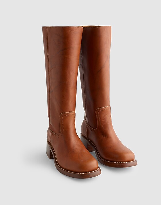 Madewell Frye Campus 14L Tall Boots Saddle