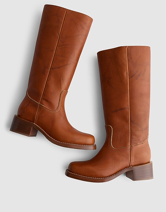 Madewell Frye Campus 14L Tall Boots Saddle