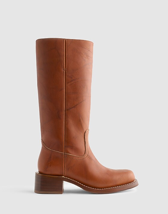 madewell Frye Campus 14L Tall Boots saddle