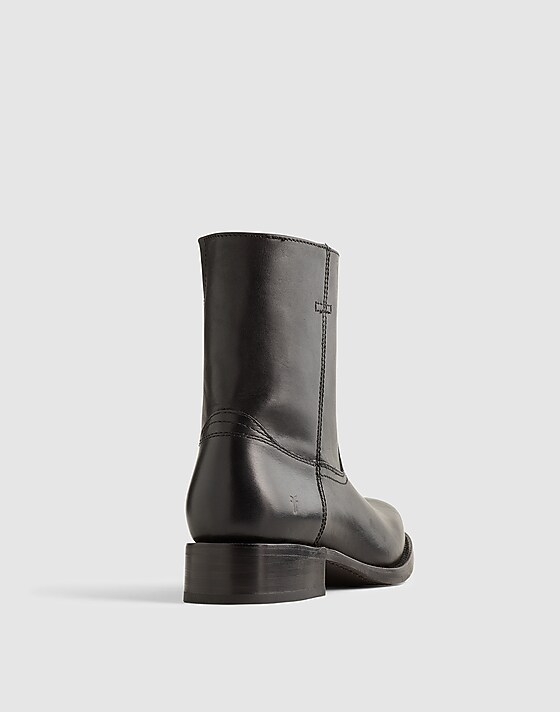 Madewell Frye Campus Inside Zip Boots Black