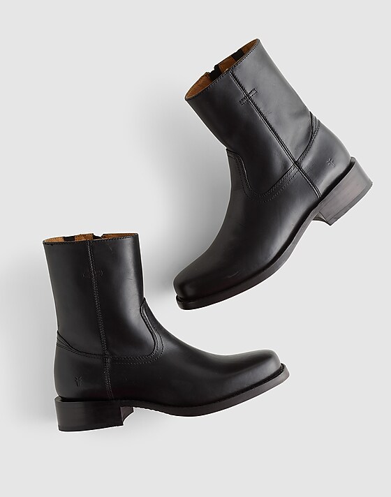 madewell Frye Campus Inside Zip Boots black