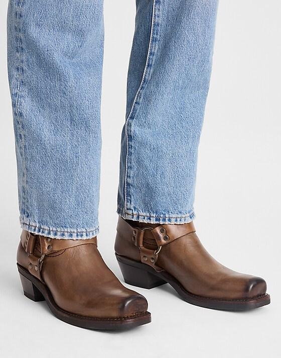 Madewell Frye Harness 8R Boots Smoke
