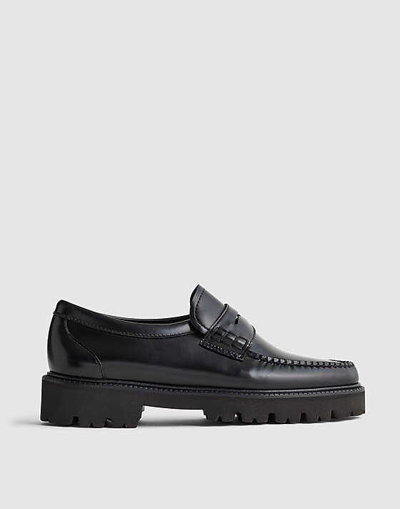 madewell G.H.BASS Grace Super Lug Loafers black