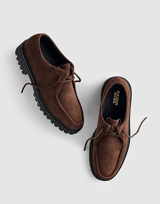 madewell G.H.BASS Wallace Suede Moc brown