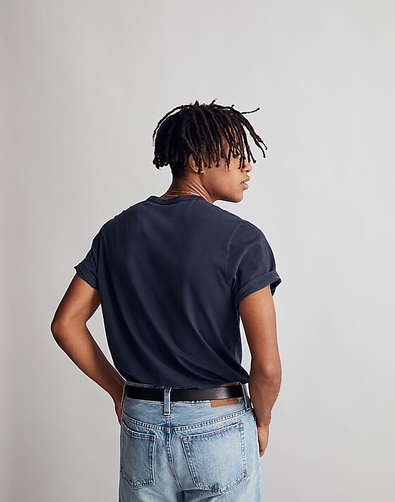 Madewell Garment-Dyed Allday Crewneck Tee Twilight