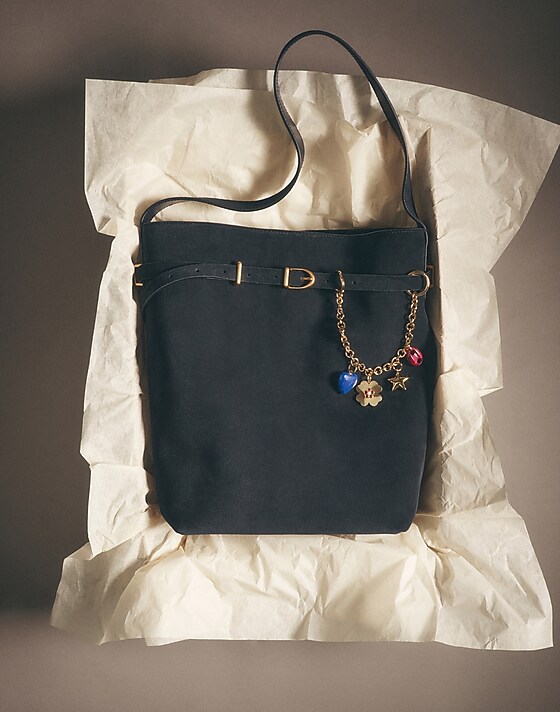 Madewell Heart Bag Charm Antique Gold