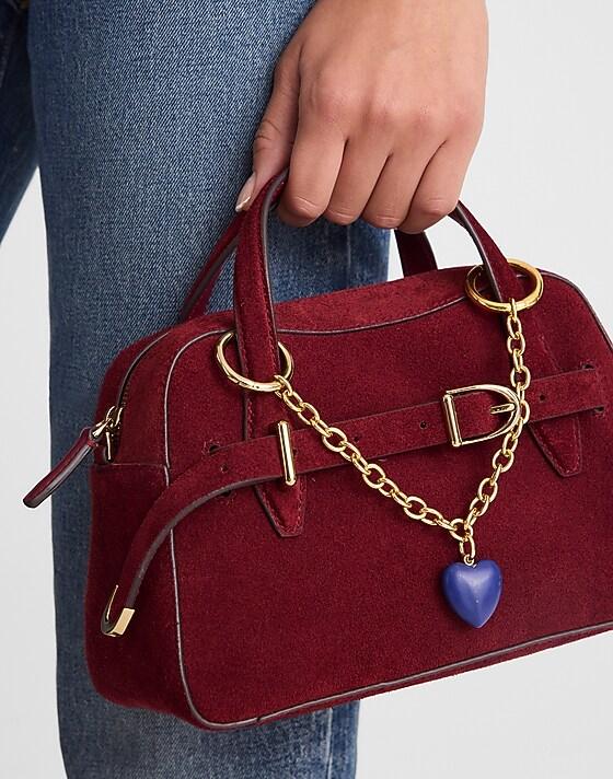 Madewell Heart Bag Charm Antique Gold