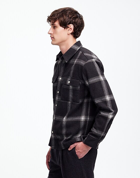 Madewell Heavyweight Shirt-Jacket Thunder Grey