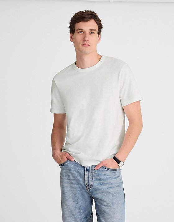 madewell Heavyweight Slub Cotton Tee white