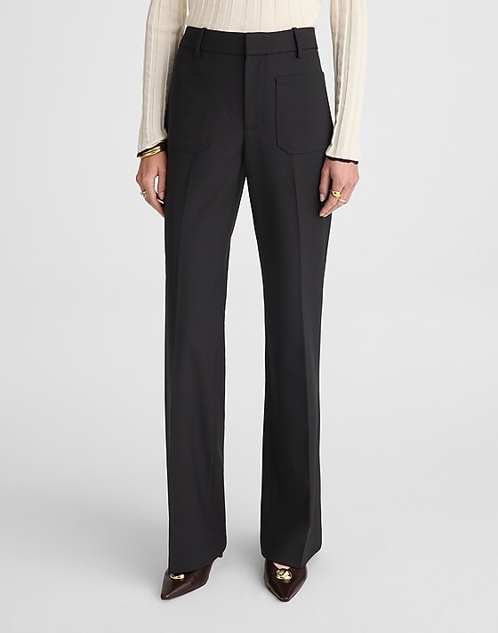 Madewell High-Rise Bootcut Trouser Jet Black