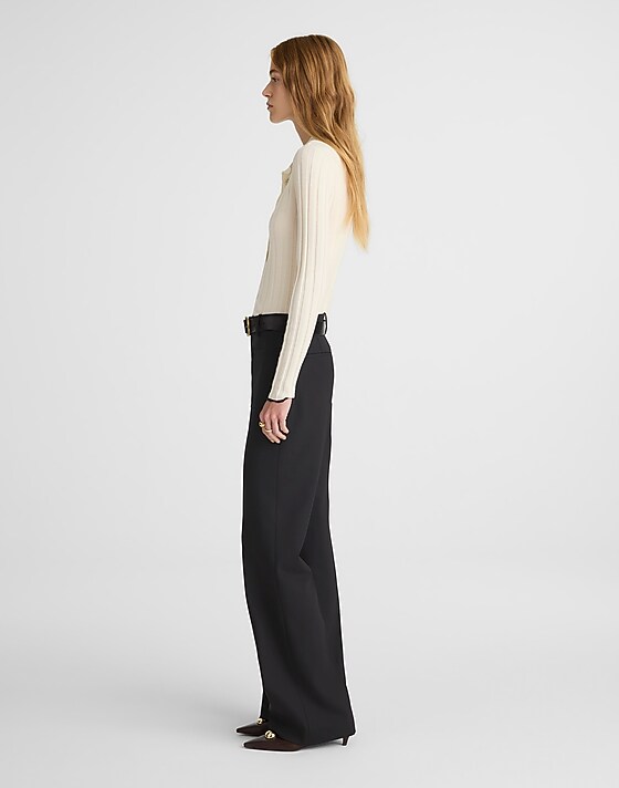 Madewell High-Rise Bootcut Trouser Jet Black